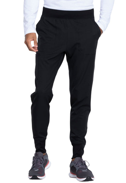 Dynamix DK040 Men's Natural Rise Jogger Black Model Image Front | Dickies