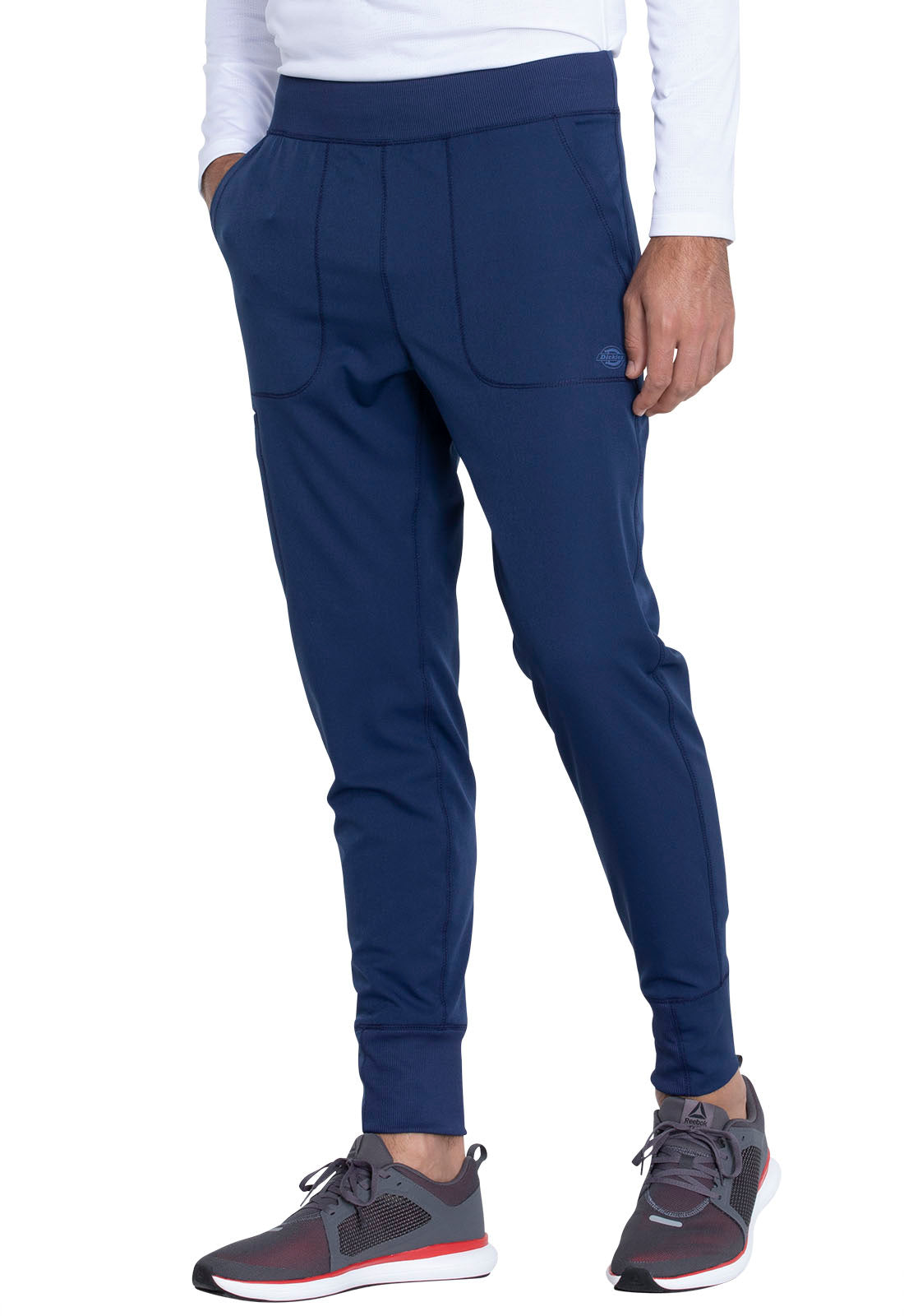 Dynamix DK040 Men's Natural Rise Jogger Navy Model Image Right Side | Dickies