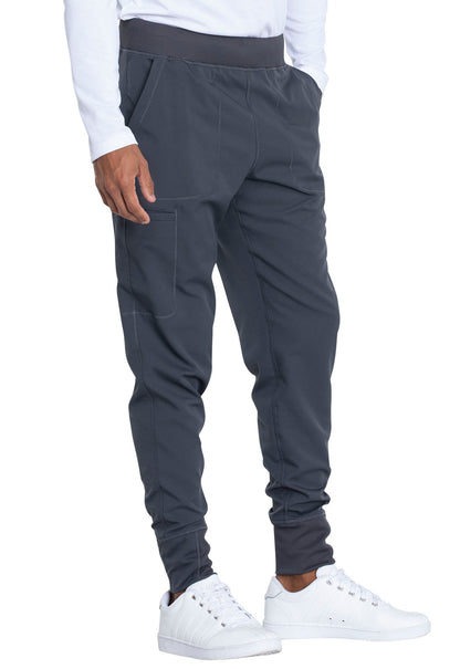 Dynamix DK040 Men's Natural Rise Jogger Pewter Model Image Left Side | Dickies