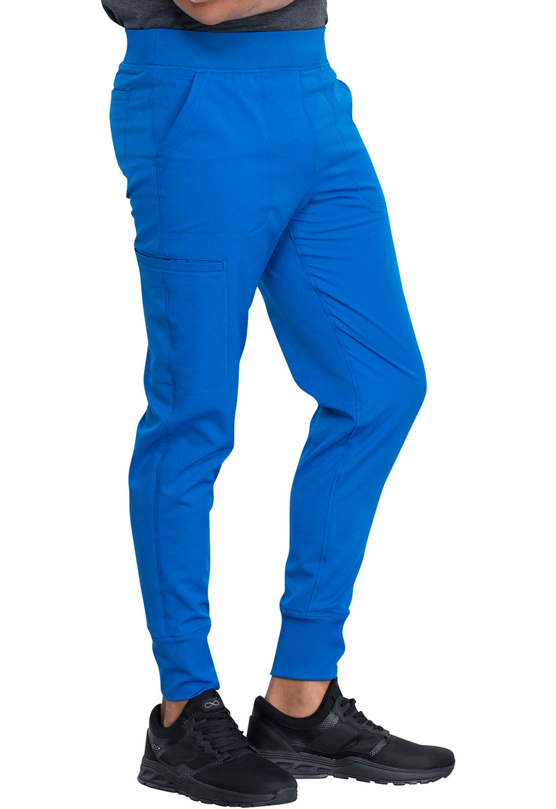 Dynamix DK040 Men's Natural Rise Jogger Royal Model Image Left Side | Dickies