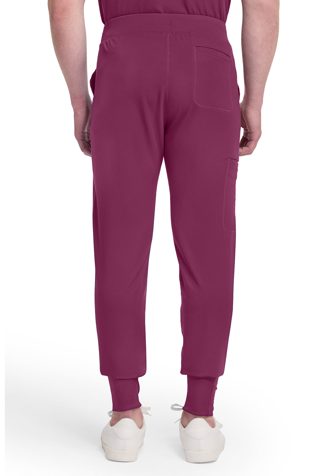Dynamix DK040 Men's Natural Rise Scrub Joggers Wine