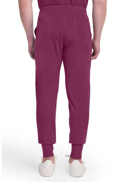 Dynamix DK040 Men's Natural Rise Scrub Joggers Wine