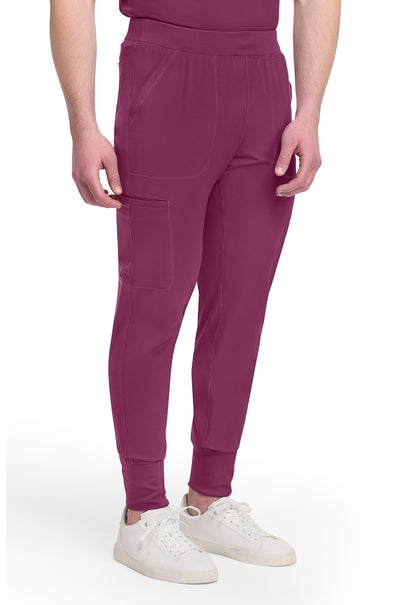 Dynamix DK040 Men's Natural Rise Scrub Joggers Wine