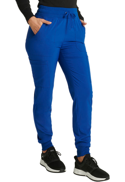 EDS Essentials DK065 Mid Rise Jogger Galaxy Blue Model Image Left Side | Dickies