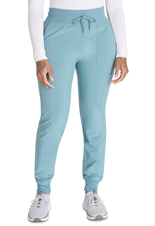 EDS Essentials DK065 Mid Rise Jogger Mineral Blue Model Image Front | Dickies