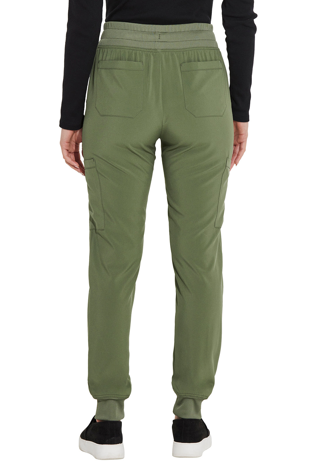 EDS Essentials DK065 Mid Rise Jogger Olive Model Image Back | Dickies