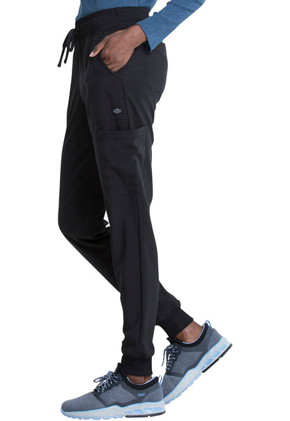 EDS Essentials DK065 Mid Rise Jogger Black Model Image Right Side | Dickies