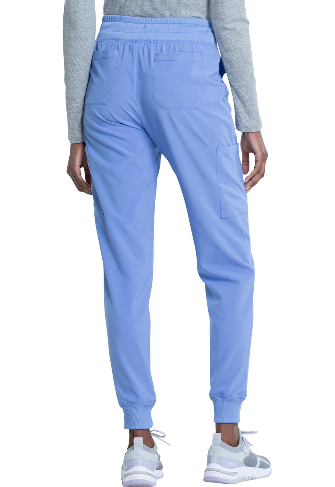 EDS Essentials DK065 Mid Rise Jogger Ciel Model Image Back | Dickies