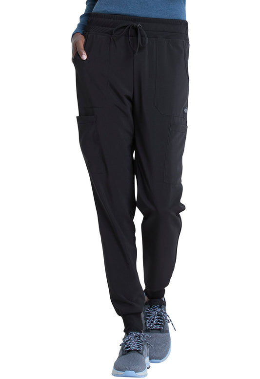 EDS Essentials DK065 Women's Mid Rise Scrub Joggers Black