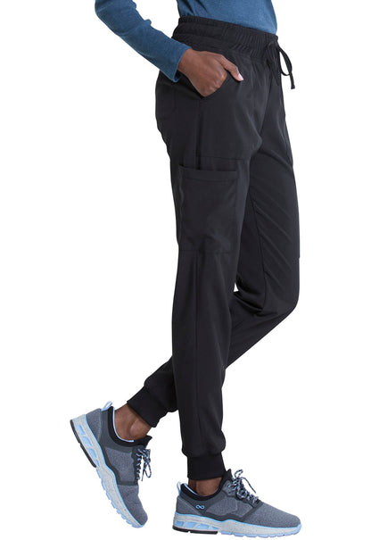 EDS Essentials DK065 Women's Mid Rise Scrub Joggers Black