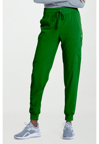 EDS Essentials DK065 Women's Mid Rise Scrub Joggers Fern Green