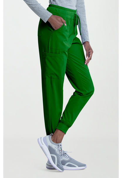 EDS Essentials DK065 Women's Mid Rise Scrub Joggers Fern Green