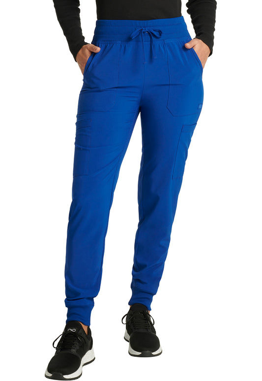 EDS Essentials DK065 Women's Mid Rise Scrub Joggers Galaxy Blue