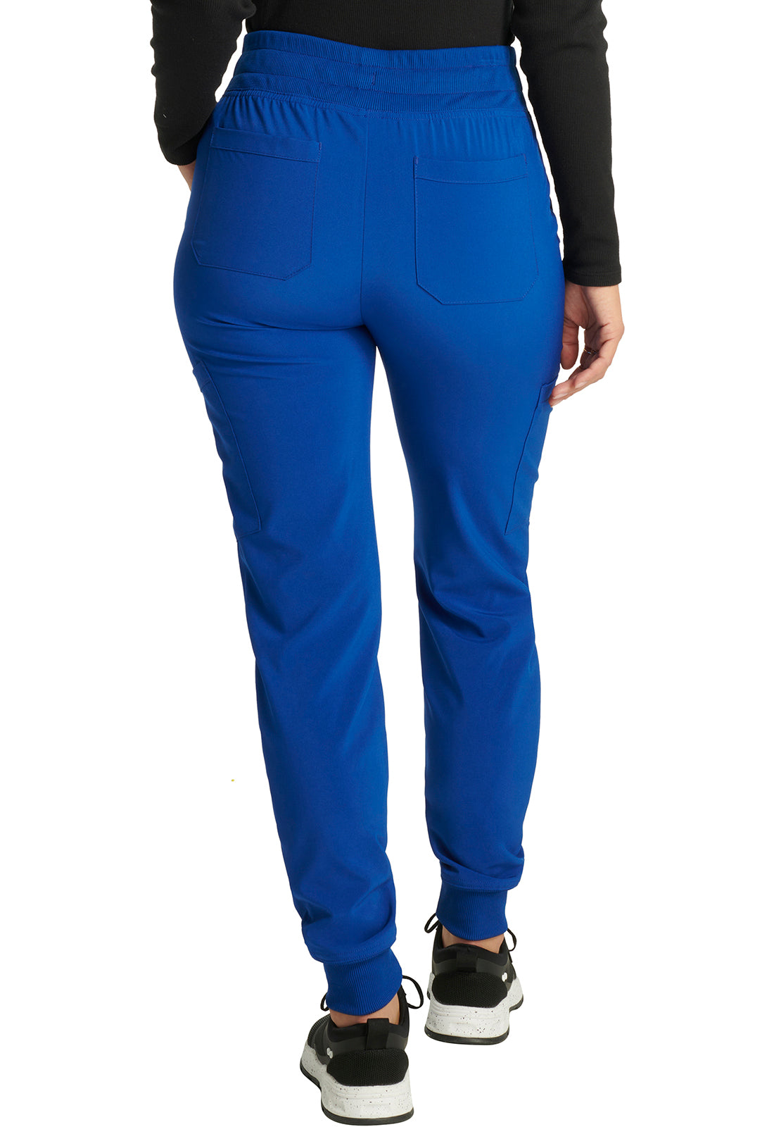 EDS Essentials DK065 Women's Mid Rise Scrub Joggers Galaxy Blue