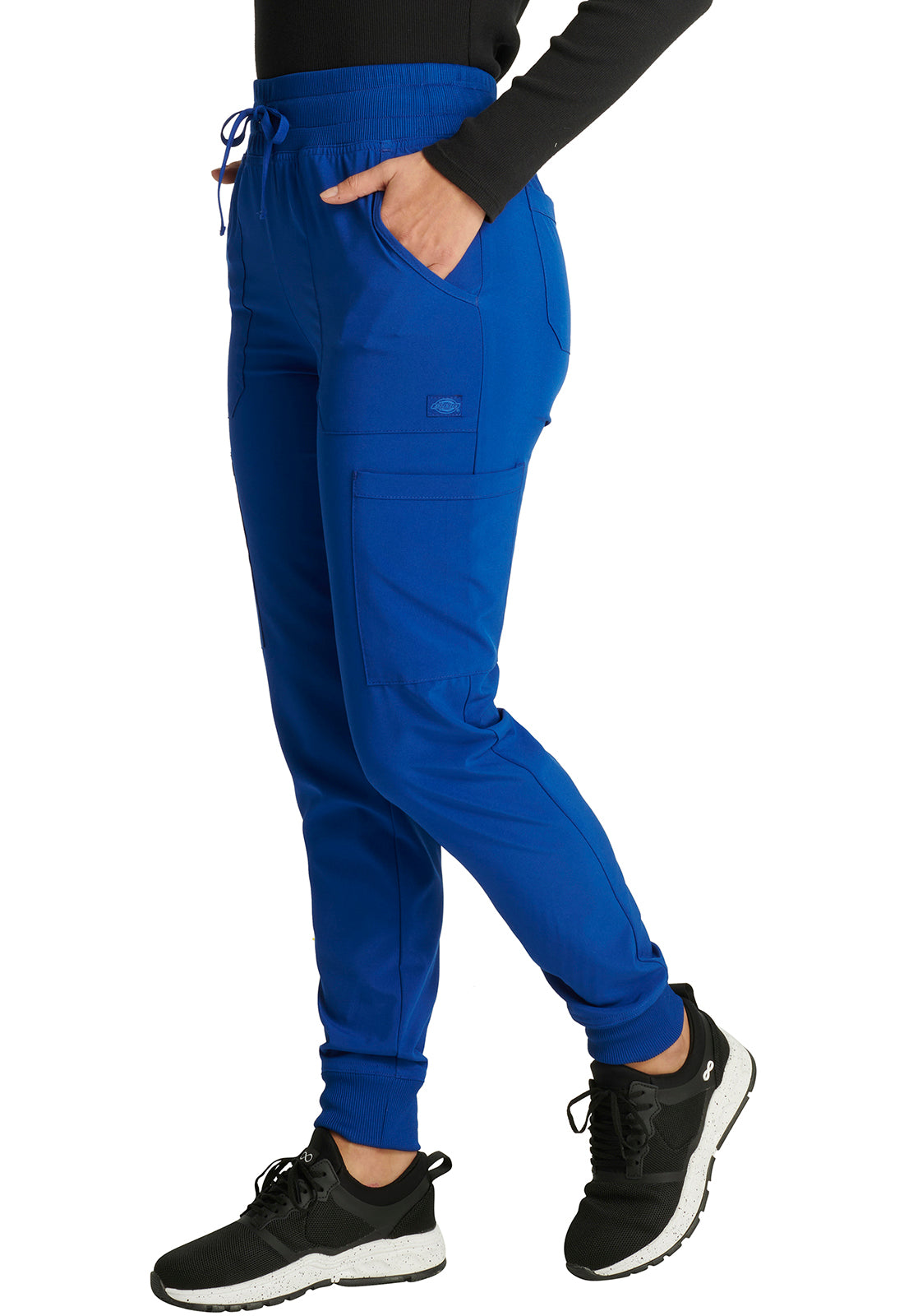 EDS Essentials DK065 Women's Mid Rise Scrub Joggers Galaxy Blue