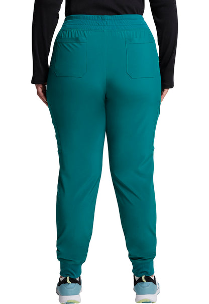 EDS Essentials DK065 Women's Mid Rise Scrub Joggers Hunter Green