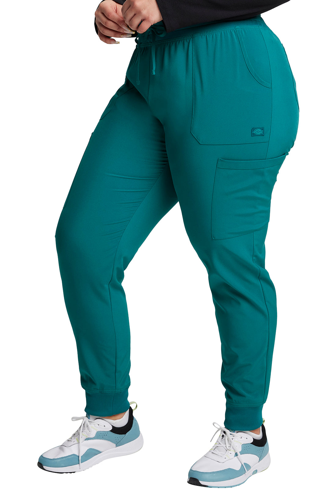 EDS Essentials DK065 Women's Mid Rise Scrub Joggers Hunter Green