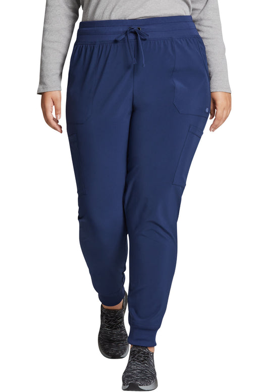 EDS Essentials DK065 Women's Mid Rise Scrub Joggers Navy