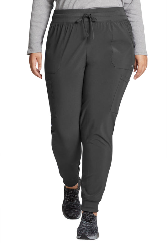 EDS Essentials DK065 Women's Mid Rise Scrub Joggers Pewter