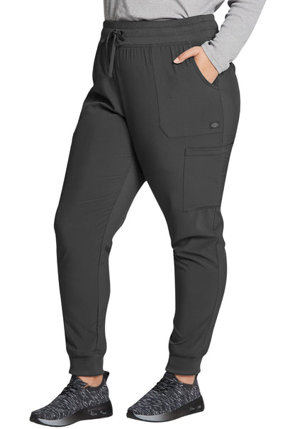 EDS Essentials DK065 Women's Mid Rise Scrub Joggers Pewter