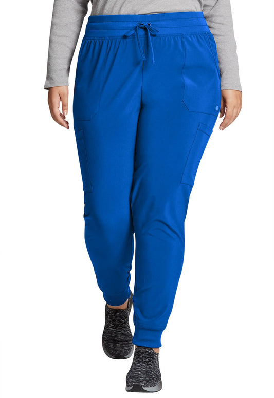 EDS Essentials DK065 Women's Mid Rise Scrub Joggers Royal