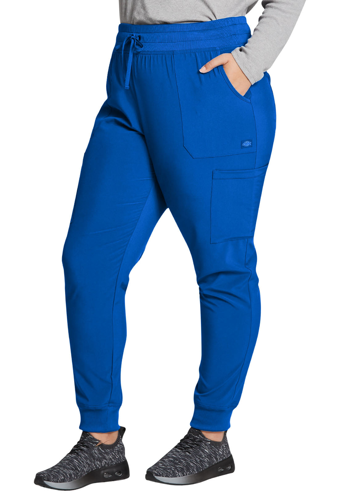 EDS Essentials DK065 Women's Mid Rise Scrub Joggers Royal