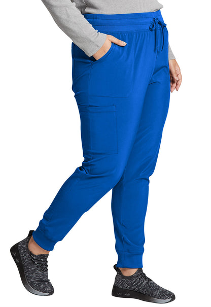EDS Essentials DK065 Women's Mid Rise Scrub Joggers Royal