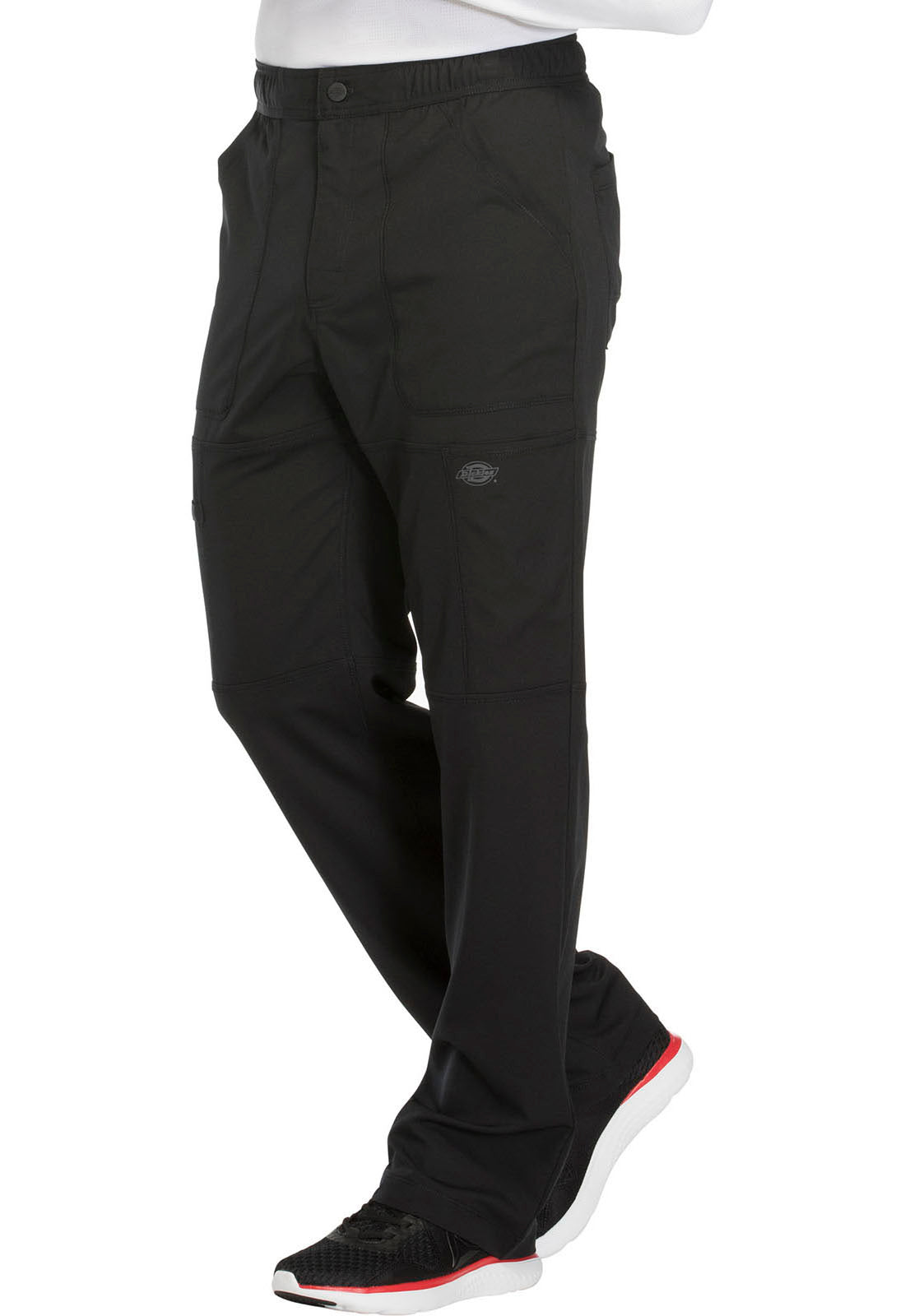 Dynamix DK110 Men's Zip Fly Cargo Pants Black Model Image Front | Dickies