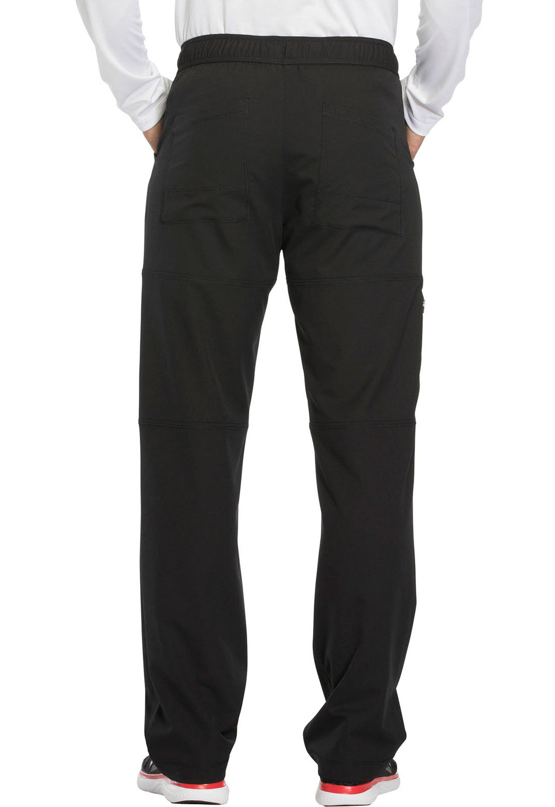 Dynamix DK110 Men's Zip Fly Cargo Pants Black Model Image Back | Dickies