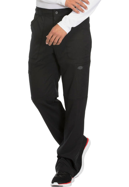 Dynamix DK110 Men's Zip Fly Cargo Pants Black Model Image Right Side | Dickies