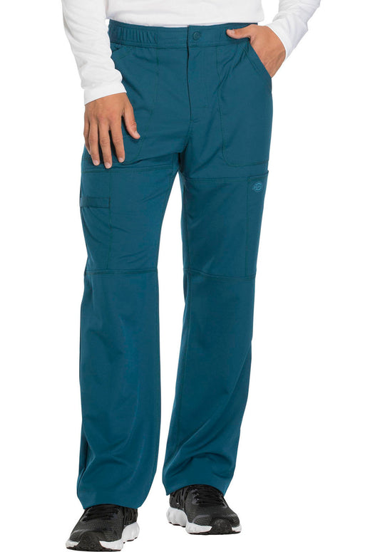 Dynamix DK110 Men's Zip Fly Cargo Pants Caribbean Blue Model Image Front | Dickies