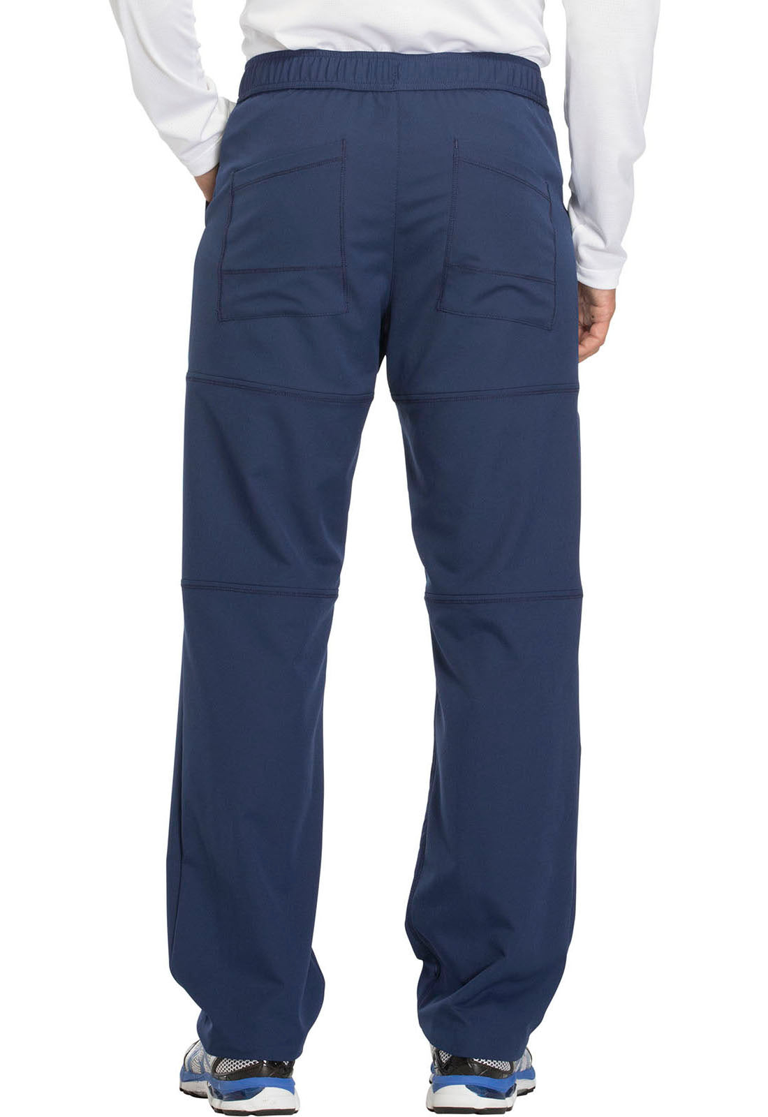 Dynamix DK110 Men's Zip Fly Cargo Pants Navy Model Image Back | Dickies