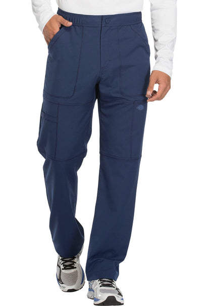 Dynamix DK110 Men's Zip Fly Cargo Pants Navy Model Image Left Side | Dickies