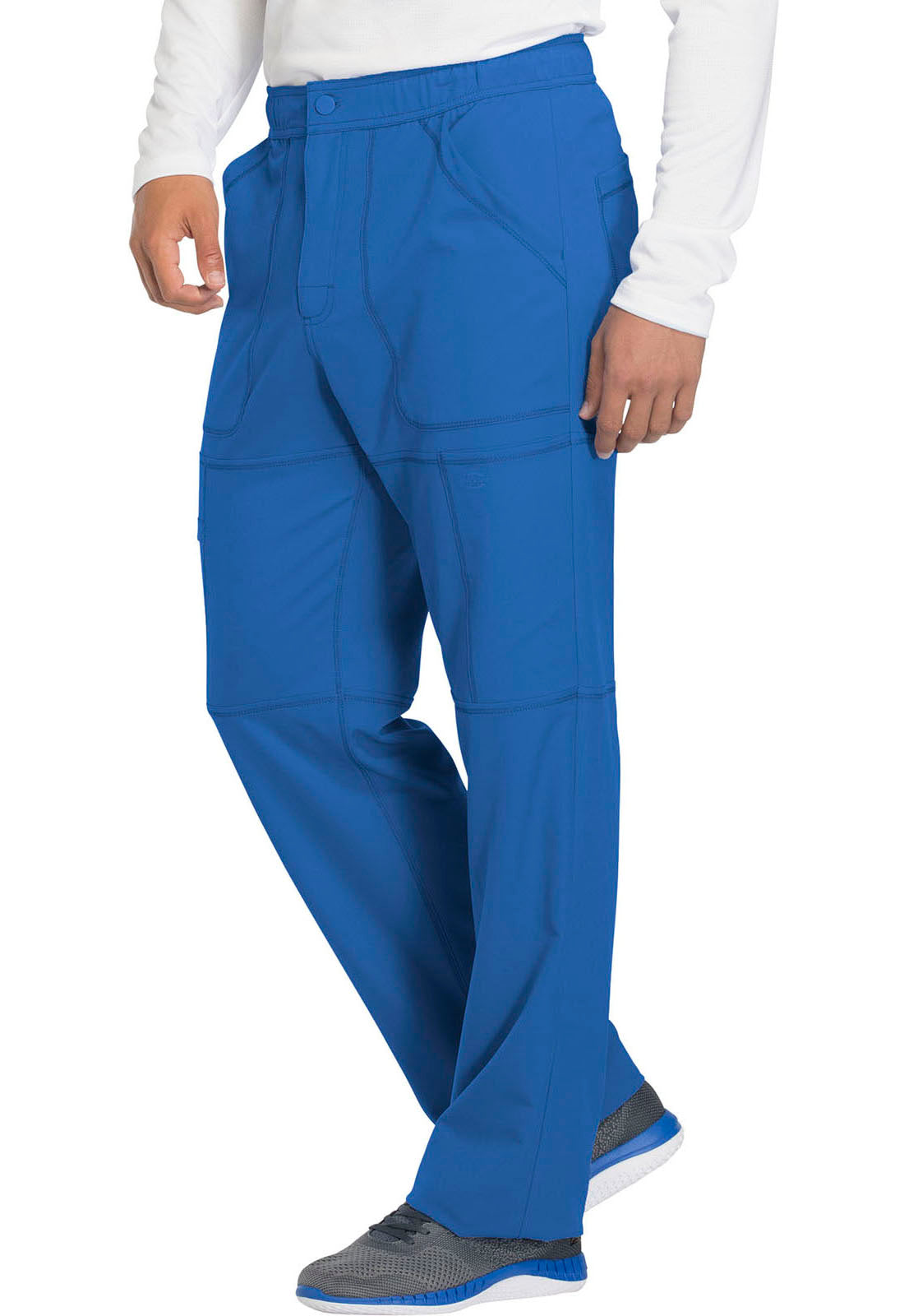 Dynamix DK110 Men's Zip Fly Cargo Pants Royal Model Image Right Side | Dickies