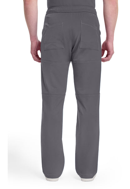 Dynamix DK110 Men's Zip Fly Cargo Scrub Pants Pewter