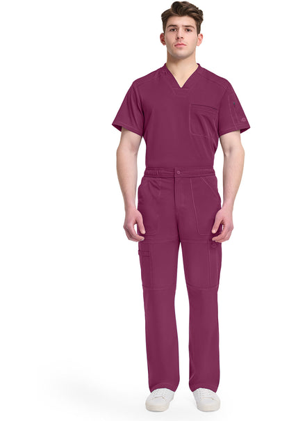 Dynamix DK110 Men's Zip Fly Cargo Scrub Pants image 2