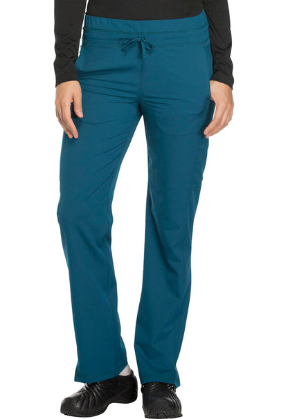 Dynamix DK130 Mid Rise Straight Leg Drawstring Pants Caribbean Blue Model Image Front | Dickies