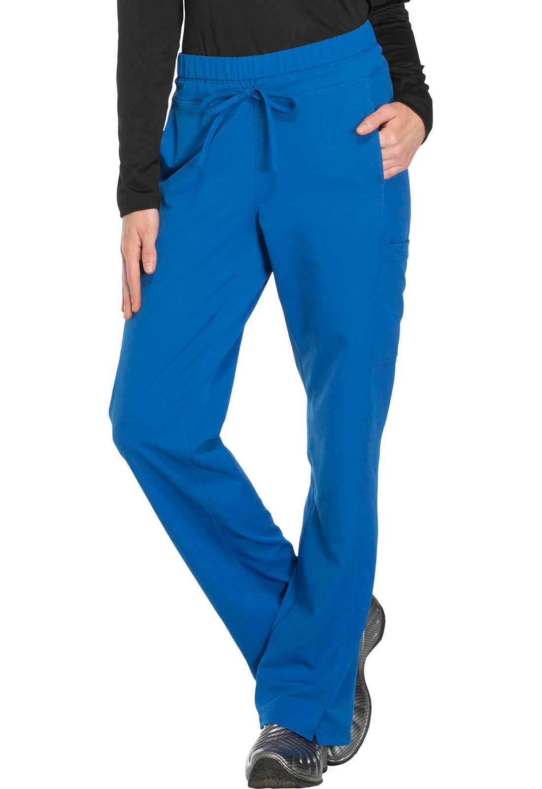 Dynamix DK130 Mid Rise Straight Leg Drawstring Pants Royal Model Image Front | Dickies