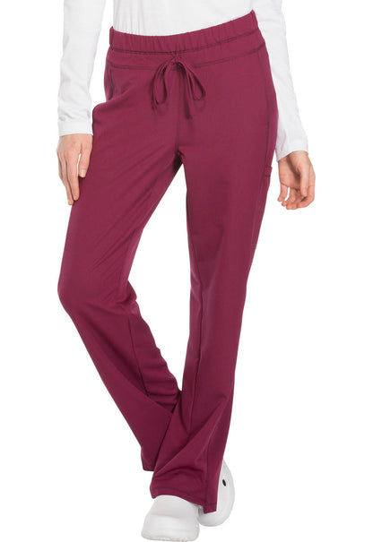 Dynamix DK130 Mid Rise Straight Leg Drawstring Pants Wine Model Image Front | Dickies