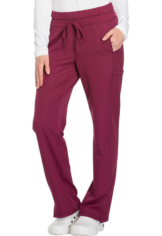 Dynamix DK130 Mid Rise Straight Leg Drawstring Pants Wine Model Image Right Side | Dickies