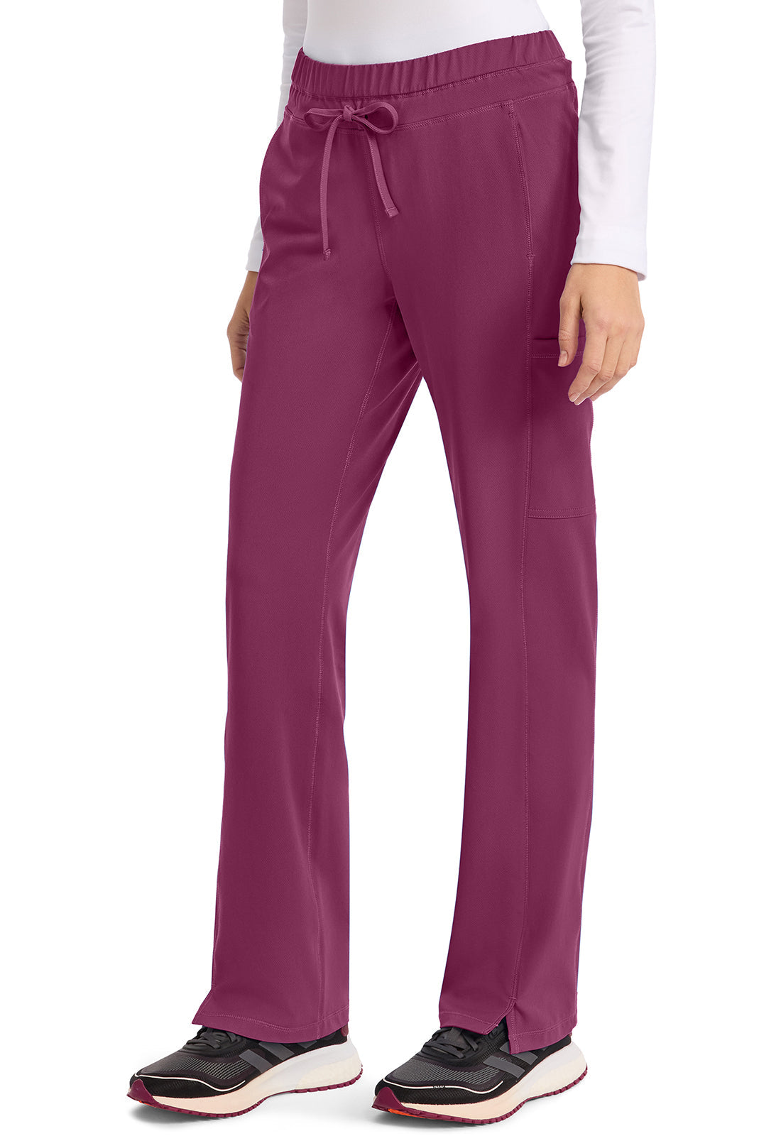 Dynamix DK130 Women's Mid Rise Straight Leg Drawstring Scrub Pants image 3