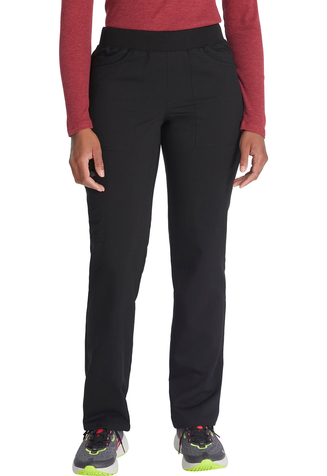 Balance DK135 Mid Rise Tapered Leg Pull-on Pants Black