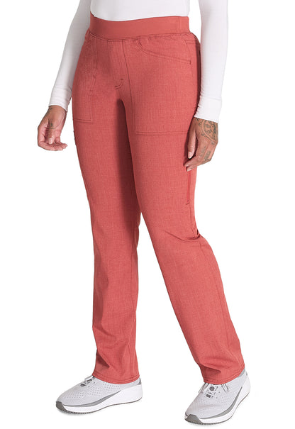 Balance DK135 Mid Rise Tapered Leg Pull-on Pants Heather Clay Model Image Right Side | Dickies