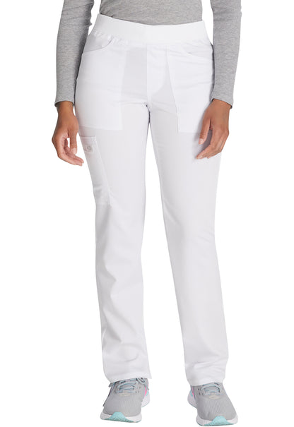 Balance DK135 Mid Rise Tapered Leg Pull-on Pants White