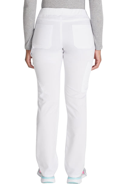 Balance DK135 Mid Rise Tapered Leg Pull-on Pants White Model Image Back | Dickies