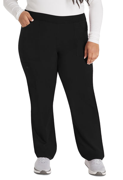 Balance DK135 Mid Rise Tapered Leg Pull-on Pants Black