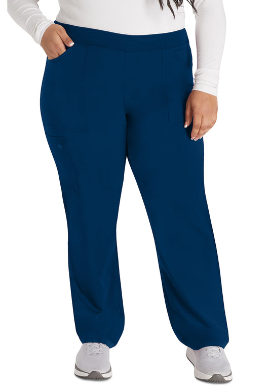 Balance DK135 Women's Mid Rise Tapered Leg Pull-on Scrub Pants Navy
