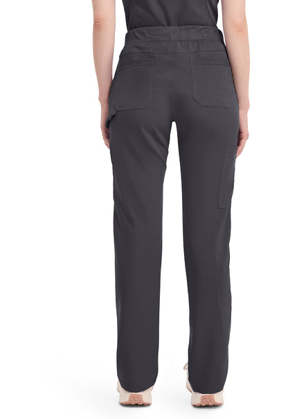 Balance DK135 Women's Mid Rise Tapered Leg Pull-on Scrub Pants Pewter