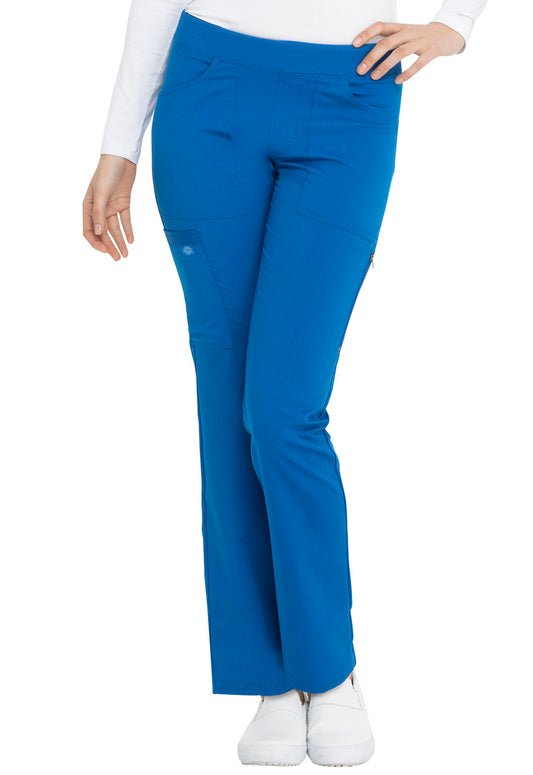 Balance DK135 Women's Mid Rise Tapered Leg Pull-on Scrub Pants Royal