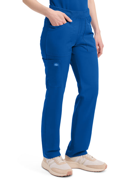 Balance DK135 Women's Mid Rise Tapered Leg Pull-on Scrub Pants Royal